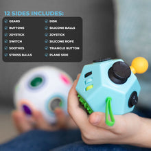 Boxgear Fidget Dodecagon – 12-Side Fidget Cube Toy for Stress-Relief and Calm – Multifunctional Sensory Fidget Toys for Adults and Kids – Cool Fidgets for Relaxation, Sensory Stimulation – 2-Pack