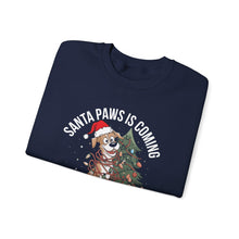 Santa Paws Is Coming to Town Sweatshirt Cute Dog Christmas Crewneck for Pet Lovers Festive Holiday Sweater Cozy Winter Outfit