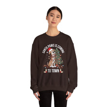 Santa Paws Is Coming to Town Sweatshirt Cute Dog Christmas Crewneck for Pet Lovers Festive Holiday Sweater Cozy Winter Outfit