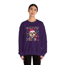 Pawsitively Festive Dog Sweatshirt Cute Christmas Crewneck for Pet Lovers Holiday Sweater for Dog Moms & Dads Cozy Winter Outfit