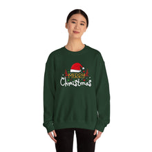 Merry Christmas Sweatshirt with Santa Hat Design Cute and Festive Holiday Crewneck for Women & Men Cozy Christmas Outfit