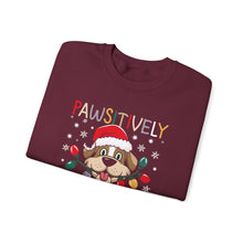 Pawsitively Festive Dog Sweatshirt Cute Christmas Crewneck for Pet Lovers Holiday Sweater for Dog Moms & Dads Cozy Winter Outfit