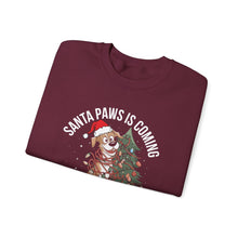 Santa Paws Is Coming to Town Sweatshirt Cute Dog Christmas Crewneck for Pet Lovers Festive Holiday Sweater Cozy Winter Outfit