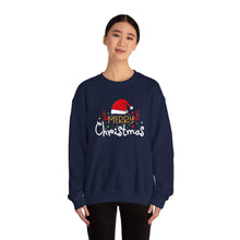 Merry Christmas Sweatshirt with Santa Hat Design Cute and Festive Holiday Crewneck for Women & Men Cozy Christmas Outfit