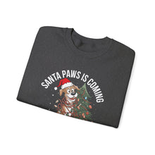 Santa Paws Is Coming to Town Sweatshirt Cute Dog Christmas Crewneck for Pet Lovers Festive Holiday Sweater Cozy Winter Outfit