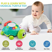 Baby Crawling Sound Lights Phone Letters Numbers Musical Turtle Cognitive Development Toys for 18+ Months Children's