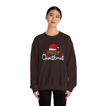 Merry Christmas Sweatshirt with Santa Hat Design Cute and Festive Holiday Crewneck for Women & Men Cozy Christmas Outfit