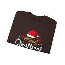 Merry Christmas Sweatshirt with Santa Hat Design Cute and Festive Holiday Crewneck for Women & Men Cozy Christmas Outfit