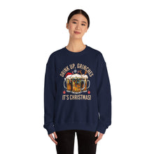 Drink Up Grinches Its Christmas Sweatshirt Cute Holiday Crewneck for Women & Men Funny Festive Sweater Cozy Christmas Outfit