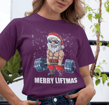Merry Liftmas Santa Lifting Christmas T-Shirt | Fitness Christmas Gift | Bodybuilder Gym Tee for Holidays