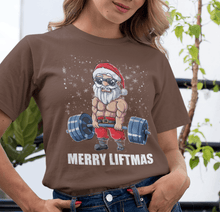 Merry Liftmas Santa Lifting Christmas T-Shirt | Fitness Christmas Gift | Bodybuilder Gym Tee for Holidays