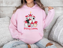 Merry Catmas Hoodie Cute Cat Christmas Hoodie Festive Holiday Sweatshirt Cozy Winter Apparel for Cat Lovers