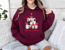 Merry Catmas Hoodie Cute Cat Christmas Hoodie Festive Holiday Sweatshirt Cozy Winter Apparel for Cat Lovers