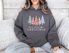 Merry Christmas Tree Hoodie Simple Holiday Hoodie Festive Winter Apparel Cozy Christmas Outfit for Men & Women
