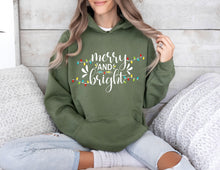 Merry and Bright Christmas Hoodie Festive Holiday Hoodie Cozy Winter Apparel Cute Christmas Outfit for Men & Women
