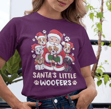 Santa's Little Woofers Dog Lover Christmas T-Shirt Cute Holiday Pet Shirt, Festive Christmas Tee for Dog Owners, Perfect Pet Lover Gift