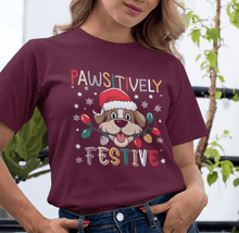 Pawsitively Festive Dog Lover Christmas T-Shirt Cute Holiday Pet Tee, Fun Christmas Shirt for Dog Owners, Perfect Gift for Pet Lovers