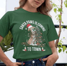 Santa Paws Is Coming to Town T-Shirt Cute Dog Lover Christmas Shirt, Festive Holiday Pet Tee, Perfect Gift for Pet Owners