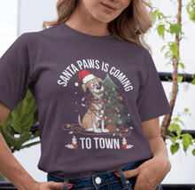Santa Paws Is Coming to Town T-Shirt Cute Dog Lover Christmas Shirt, Festive Holiday Pet Tee, Perfect Gift for Pet Owners