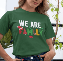 Christmas We Are Family T-Shirt Festive Holiday Tee for Families, Cute Matching Family Shirt, Christmas Party Outfit