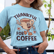 Thankful for Coffee T-Shirt, Thankful for Coffee T-Shirt - Thanksgiving Coffee Lover Tee - Funny Fall Holiday Shirt for Caffeine Fans