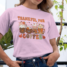 Thankful For Coffee T-Shirt, Thankful for Coffee Thanksgiving T-Shirt - Coffee Lover Gift - Fall Graphic Tee for Women and Men