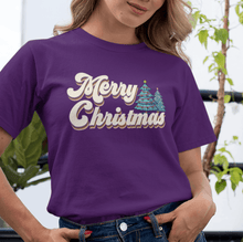 Merry Christmas Typography T-Shirt - Festive Holiday Tee for Christmas Lovers, Cozy Winter Shirt, Gift Idea for Christmas Season