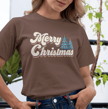 Merry Christmas Typography T-Shirt - Festive Holiday Tee for Christmas Lovers, Cozy Winter Shirt, Gift Idea for Christmas Season