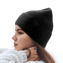 Warm Winter Beanie Cuffed Plain Knitted Skull Cap