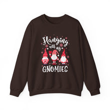 Hanging with My Gnomies Christmas Sweatshirt Cute Holiday Crewneck for Women & Men Funny Festive Sweater Cozy Christmas Outfit