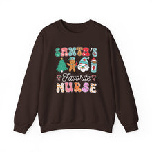 Santa's Favorite Nurse Sweatshirt Cute Christmas Crewneck for Nurses Funny Holiday Sweater Cozy Christmas Outfit