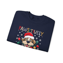Pawsitively Festive Dog Sweatshirt Cute Christmas Crewneck for Pet Lovers Holiday Sweater for Dog Moms & Dads Cozy Winter Outfit