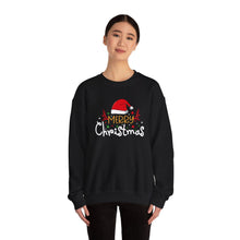 Merry Christmas Sweatshirt with Santa Hat Design Cute and Festive Holiday Crewneck for Women & Men Cozy Christmas Outfit