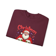 Christmas Drink All Day Santa Sweatshirt Cute Holiday Crewneck for Women & Men Funny Festive Sweater Cozy Christmas Outfit