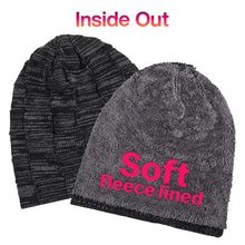 Fleece Lined Slouchy Beanie Knit Winter Warm Hats for Men and Women