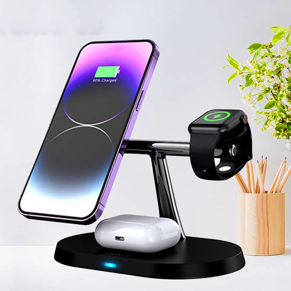 3‑in‑1 Magnetic Wireless Charger 30 W