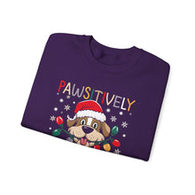 Pawsitively Festive Dog Sweatshirt Cute Christmas Crewneck for Pet Lovers Holiday Sweater for Dog Moms & Dads Cozy Winter Outfit