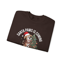 Santa Paws Is Coming to Town Sweatshirt Cute Dog Christmas Crewneck for Pet Lovers Festive Holiday Sweater Cozy Winter Outfit