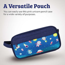 MESA Gray Pencil Case for Boys, Pen Holder with Zipper & Pocket for Kids, Teens Portable Desk Organizer Pencil Pouch for School & Stationery Supplies