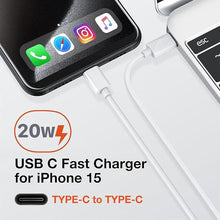 Fast Charger for iPhone 16 - USB C Cable Compatible with iPhone 15/15 Pro/15 Max/16/16 Pro/16 Max - Fast Wall Charger with Fast Long Cable 6 Feet