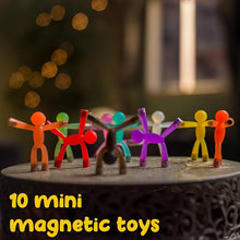 Boxgear Magnet Men – 10-Piece Magnetic Travel Toys for Kids, Fridge Magnet Toys for Kids, Quite Fidget Toys for Classroom, Fun Fidget Toys for Kids