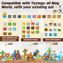 Magnetic Blocks Build Mine Magnet World Pickaxe Edition Outdoor Toys for Kids