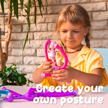 4 Pieces LED Telescopic Suction Cup Shape Changing Fidget Giraffe Pop Tubes Sensory Toys Girls and Boys