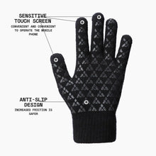 Knit Lining Touchscreen Support 1 Pair Cool Winter Gloves
