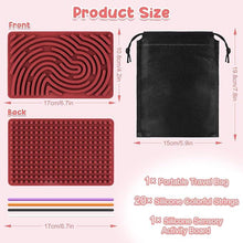 Boxgear Sensory Activity Board Silicone Fidget Toy | Sensory Fidget Toys for Kids 8-12 | Quite Fidget Toy for Classroom, Autism Sensory Activities for Calming, Anxiety, ADHD