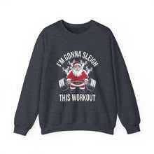 I am Gonna Sleigh This Workout Christmas Sweatshirt | Funny Santa Lifting Sweatshirt | Fitness Holiday Gift for Gym Lovers