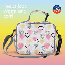 MESA Lunch Bag for Kids - Kids Lunchbox for School, Daycare, Kindergarten - Insulated Lunch Box for Girls & Boys (Heart)