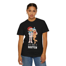 Festive T-Shirt with Gingerbread Design - Holiday Cheer, Unisex Christmas Apparel, Gift for Friends, Cozy Winter Wear, Cheerful Holiday