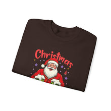 Christmas Drink All Day Santa Sweatshirt Cute Holiday Crewneck for Women & Men Funny Festive Sweater Cozy Christmas Outfit