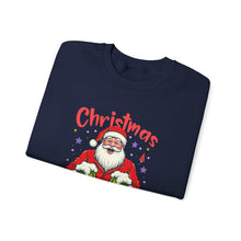 Christmas Drink All Day Santa Sweatshirt Cute Holiday Crewneck for Women & Men Funny Festive Sweater Cozy Christmas Outfit